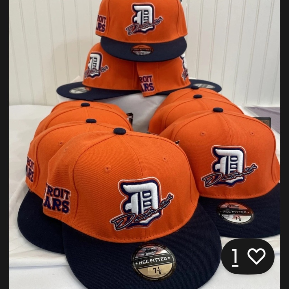 Detroit Stars Fitted Hats Headgear Classics Negro League Baseball Caps NWT